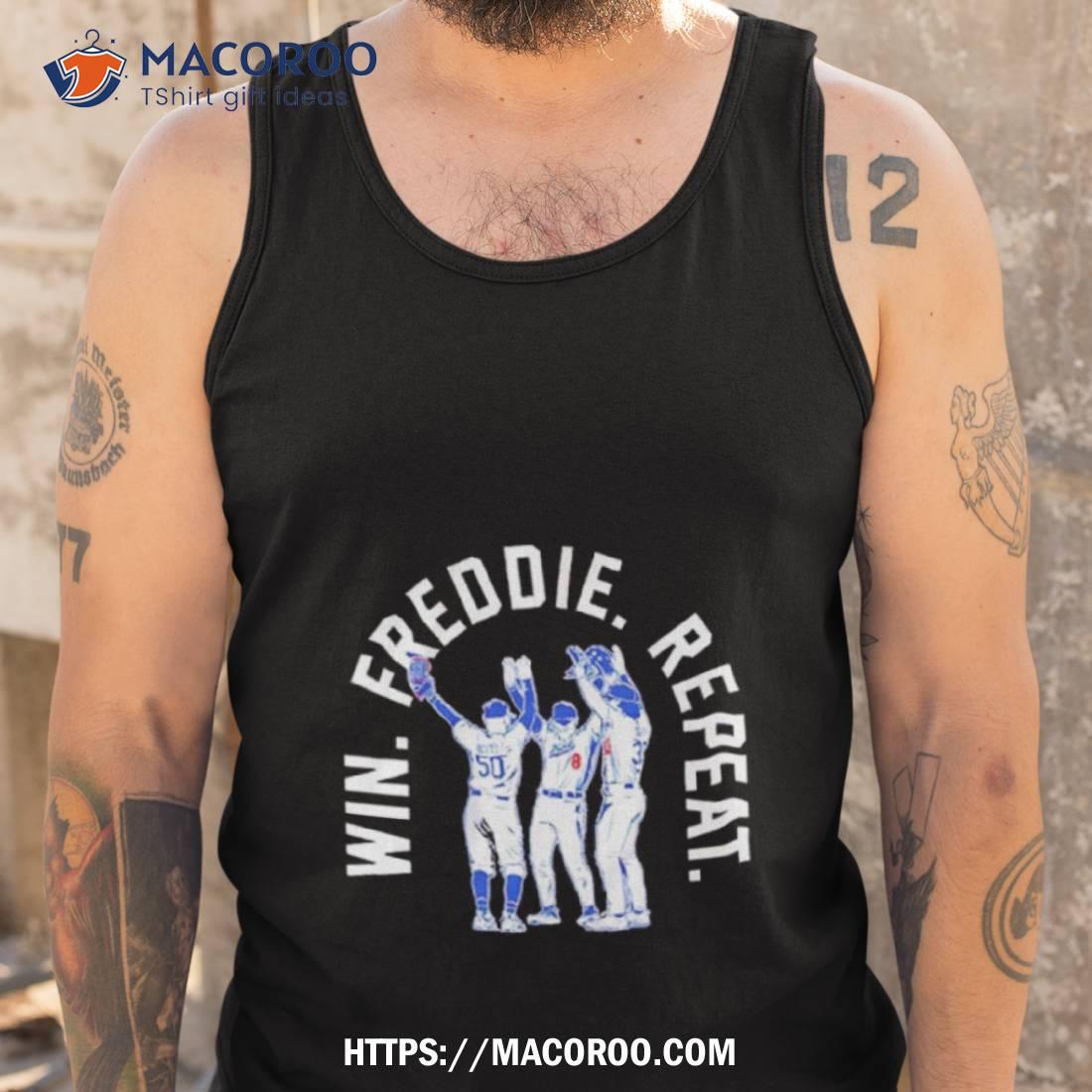 Mookie Betts James Outman & Kik Hernandez Win Freddie Repeashirt Mookie Betts James Outman & Kik Hernandez Win Freddie Repeashirt