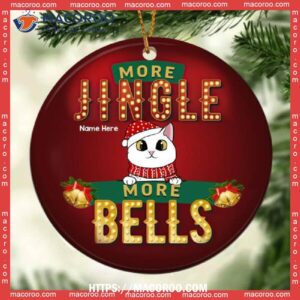 More Jingle Bells, Cat Ornaments For Christmas Tree