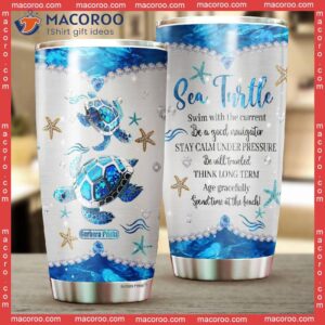 mother s day mom love is like no other sea turtle stainless steel tumbler 2