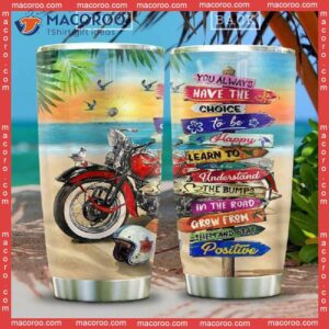 Motorcycle Beach Stainless Steel Tumbler