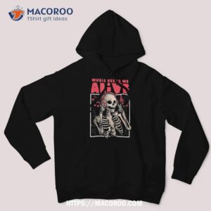 music keeps me alive dead skull evil halloween love shirt skeleton masks hoodie