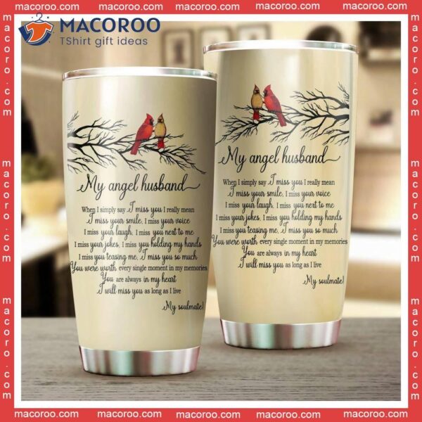 My Angel Husband Stainless Steel Tumbler