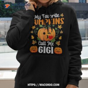 my favorite pumpkins call me gigi shirt funny halloween hoodie