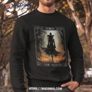 mystical witch tarot walking in the forest halloween gothic shirt halloween gifts for her sweatshirt