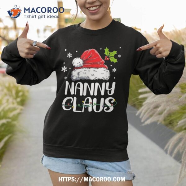 Nanny Claus Santa Funny Christmas Pajama Matching Family Shirt, Santa Clause 3