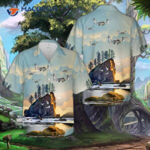 Nasa-army-bell Xv-15 Hawaiian Shirt