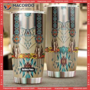 native american stainless steel tumbler 1