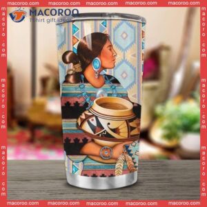 Native Girl Stainless Steel Tumbler