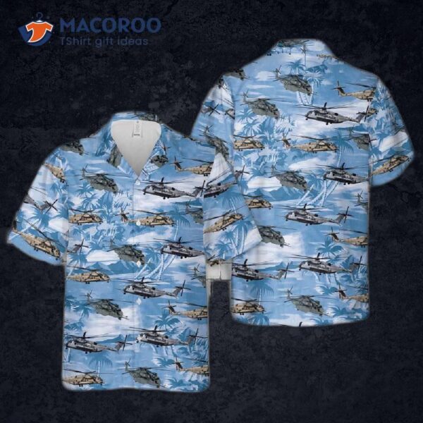 Navy Sikorsky Ch-53e Super Stallion Hawaiian Shirt