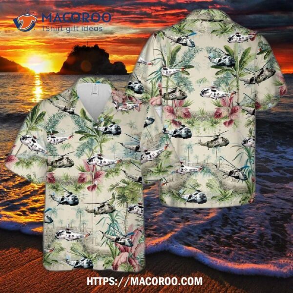 Navy Sikorsky Sh-3 Sea King Hawaiian Shirt