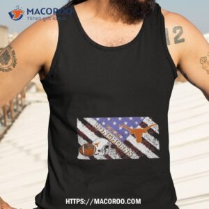 ncaa texas longhorns helmet flag american shirt tank top 3