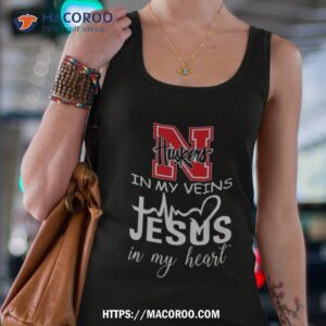 Nebraska Cornhuskers In My Veins Jesus In My Heart Shirt