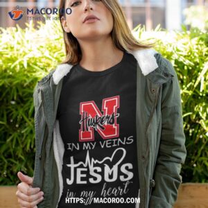 Nebraska Cornhuskers In My Veins Jesus In My Heart Shirt