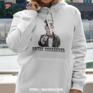 never surrender trump mugshot art design shirt hoodie 2