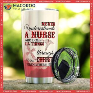 Never Underestimate A Nurse Stainless Steel Tumbler