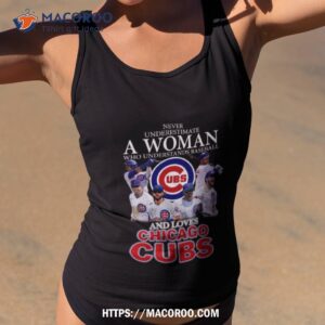 Never Underestimate A Woman Who Understands Baseball And Loves Chicago Cubs 2023 Shirt