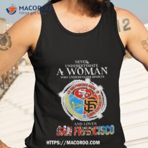 never underestimate a woman who understands sports and loves san francisco shirt tank top 3
