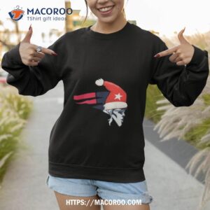 new england patriots santa hat logo christmas shirt sweatshirt 1