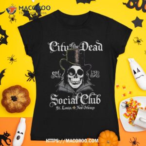 new orleans voodoo doctor goth skull halloween shirt skeleton masks tshirt 1