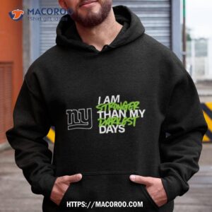 New York Giants I Am Stronger Than My Darkest Days Shirt