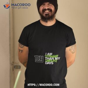 New York Giants I Am Stronger Than My Darkest Days Shirt