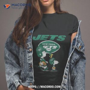 New York Jets Peanuts Snoopy Charlie Brown And Woodstock Shirt