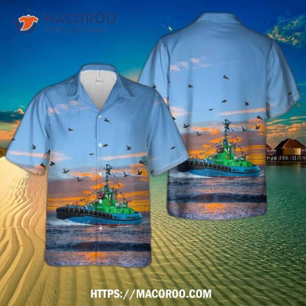 New Zealand Tugboat Sparky Electric Hawaiian Shirt