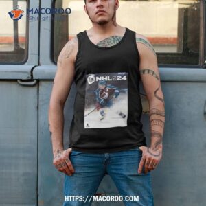 nhl 24 cover athlete cale makar ea sports game cover colorado avalanche shirt tank top 2