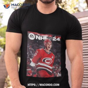 nhl 24 ea sports cale makar named cover athlete carolina hurricanes fan gifts shirt tshirt