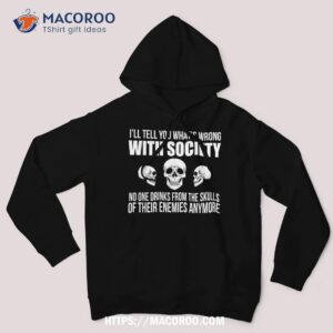 no one drinks from the skull of their enemies anymore scary shirt skeleton masks hoodie