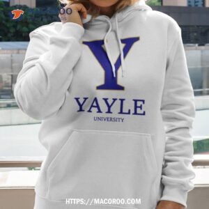 Novelty Yayle University Not Yale Logo Design Shirt