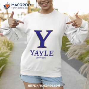 novelty yayle university not yale logo design shirt sweatshirt