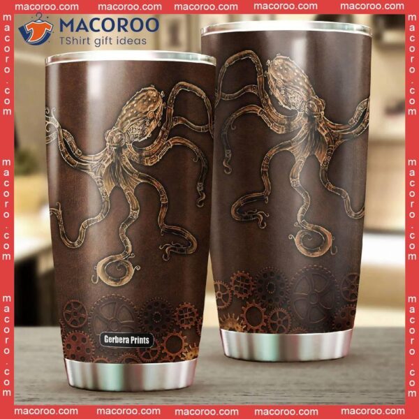 Octopus Steampunk Stainless Steel Tumbler