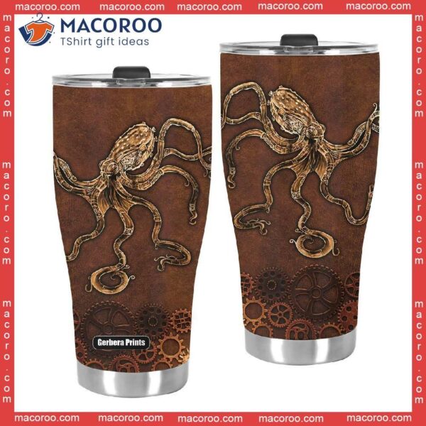 Octopus Steampunk Stainless Steel Tumbler