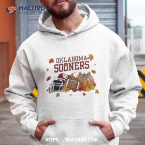 oklahoma sooners ncaa football welcome fall pumpkin halloween 2023 shirt hoodie