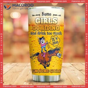 Oktoberfest Horse Riding And Beer Girls Stainless Steel Tumbler