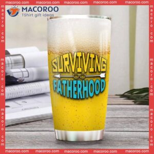 Oktoberfest Surviving Fatherhood One Beer At A Time Stainless Steel Tumbler