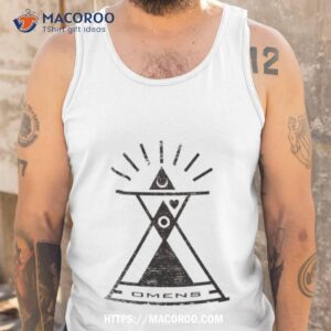 omens typography and geometry shirt tank top