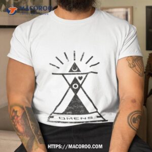 omens typography and geometry shirt tshirt