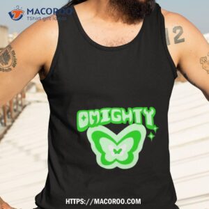 Omighty Butterfly Green Neon Shirt 3 omighty butterfly green neon shirt tank top 3