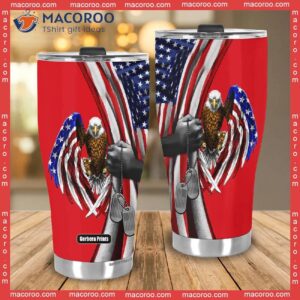 on friday we wear red eagle american flag stainless steel tumbler 2