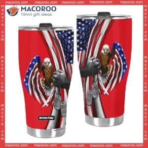 on friday we wear red eagle american flag stainless steel tumbler 3