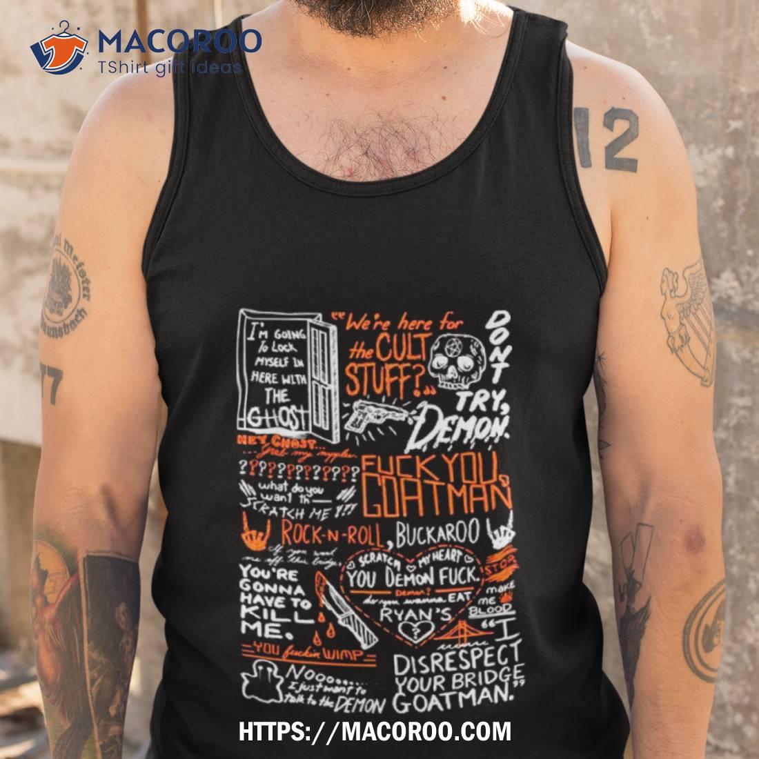 On Your Bridge Goatman White Halloween Shirt On Your Bridge Goatman White Halloween Shirt