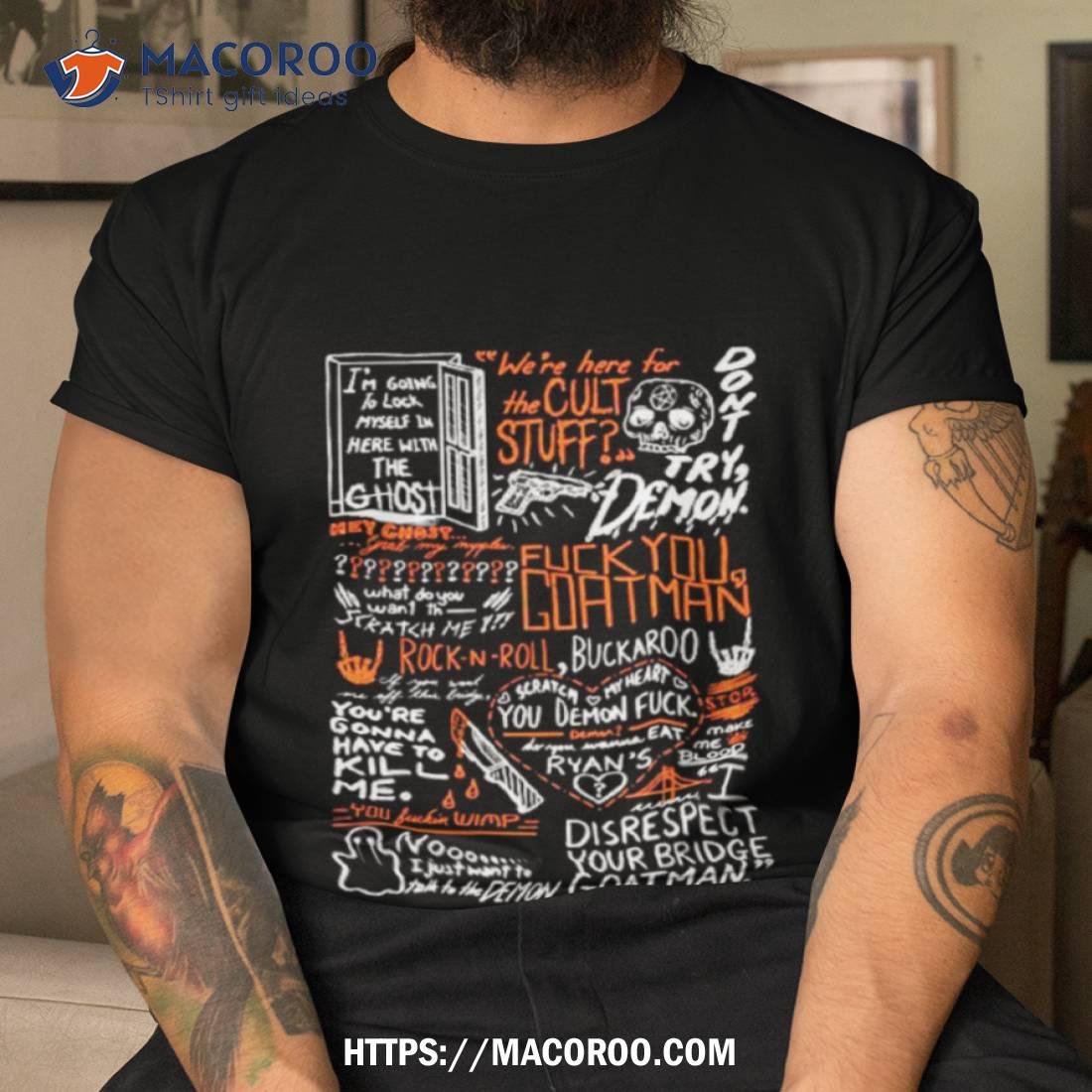 On Your Bridge Goatman White Halloween Shirt On Your Bridge Goatman White Halloween Shirt