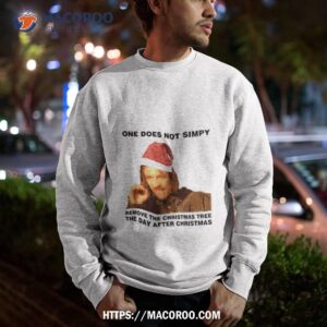 one does not simply remove the christmas tree the walking dead daryl shirt sweatshirt