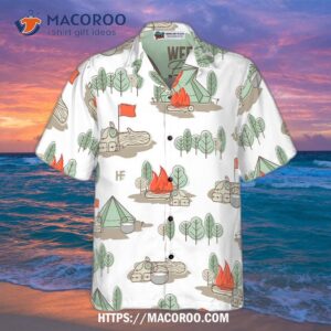optional weekend forecast camping with a chance of drinking hawaiian shirt optional 2