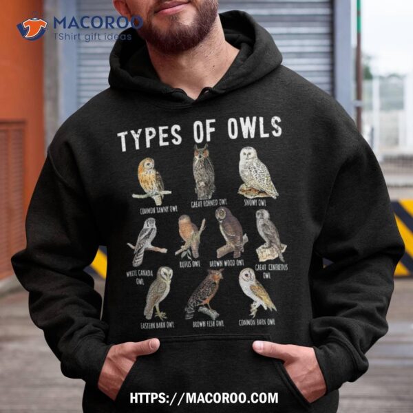 Owl Lover, Types Of Owls, Owls World, Shirt, Top Father’s Day Gifts