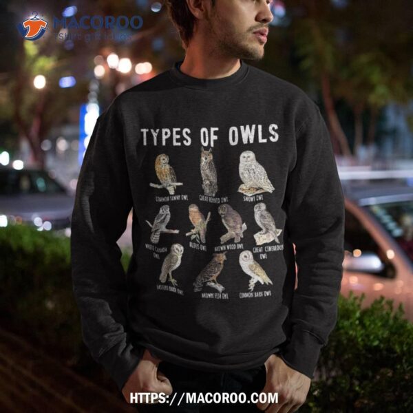 Owl Lover, Types Of Owls, Owls World, Shirt, Top Father’s Day Gifts