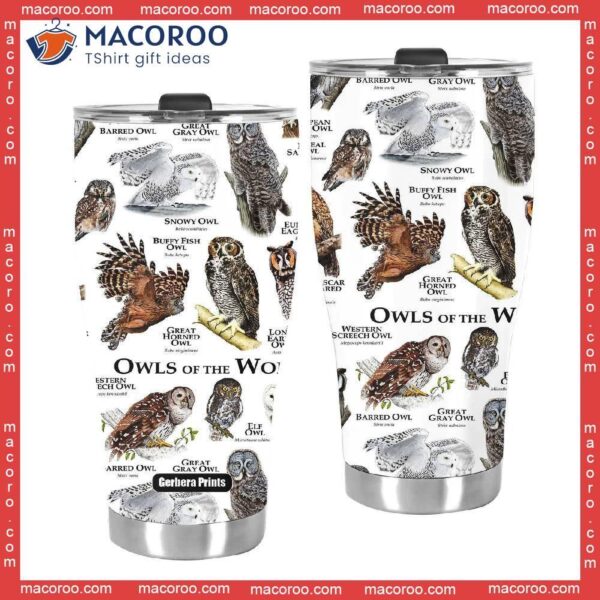 Owl Of The World Stainless Steel Tumbler