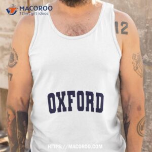 oxford logo shirt tank top